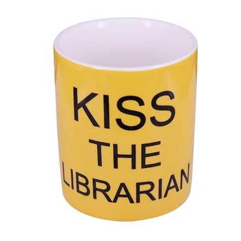 Beijo O Bibliotecário Caneca Amarela Café Xícara de Chá de Filme Clássico fãs de coleta de BUFFY, A caça-VAMPIROS 1