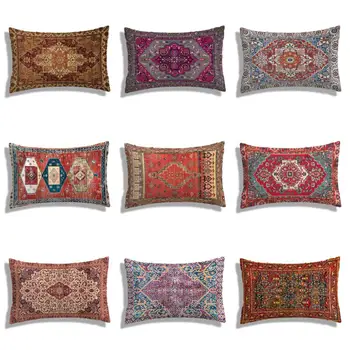 Moroccan étnica capa de almofada, curto plush fronha, sofá capa de almofada decorativa, decoração de casa cair decoração
