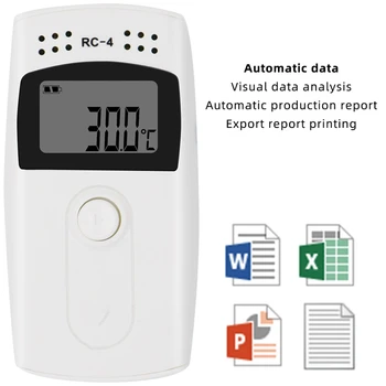 RC-4HC USB Registrador de Dados de Temperatura do Sensor Externo De 16000 a Temperatura do Ponto de Gravador Embutido Em Sensor NTC 2