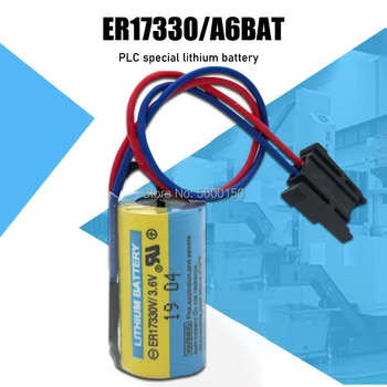 20PCS A6BAT 3,6 V 1700mAh PLC Bateria ER17330V de Lítio Li-ion 2/3A Baterias Para o Sistema do CNC do Servo 2