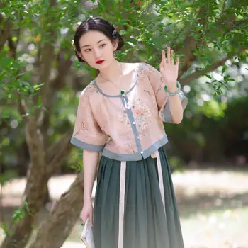 2023 chinês retro república amplo estilo manga qipao mulher top vintage floral impressão cheongsam superior melhorado qipao blusa pd 1