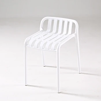 Salão De Luxo Cadeira De Jantar Nórdicos, Ergonômico E Elegante Cadeira De Plástico Minimalista Moderno Sotaque Cadeira Multifuncional Móveis 2