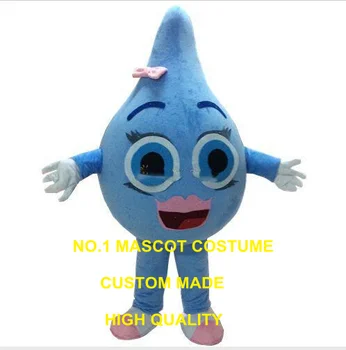 gota de água da mascote do traje azul de água por gotejamento personalizado tamanho adulto do personagem de banda desenhada de cosplay fantasia de carnaval 3392 1