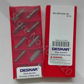 10P DESKAR MGMN400-M K10 Threading Carboneto de Inserir Torno Fresa Ferramenta de Cobre, Alumínio, metais não-Ferrosos 1