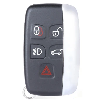 Keyecu Smart Remote Chave do Carro Fob 5 Botões 315 / 433Mhz para a Jaguar XF, XJ XK XE 2013 2014 2015 2016 2017 FCC ID: KOBJTF10A 2