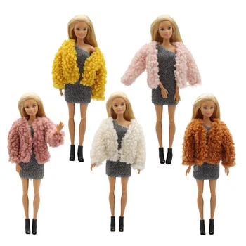grande promoção / Marrom de Pelúcia túnica / roupa de roupa Para 1/6 BJD Xinyi FR ST Boneca Barbie / 30cm roupas de boneca 1
