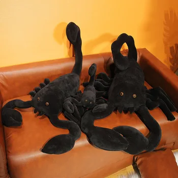 45-120cm de Simulação de Escorpião Brinquedo de Pelúcia Macio Recheado de Pelúcia de Animais Travesseiro Almofada de Boneca para Crianças, Presente de Aniversário para a Decoração Home 2
