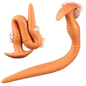 NOVO 55cm Super longo Vibrador Plug Anal Big Butt Plug Estimulador ponto G Adulto Brinquedo do Sexo Para Homens Mulheres Masturbador de Sexo Anal Gay Produto 1