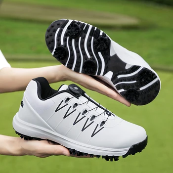 Campo de Golfe profissional se Veste para os Homens de Tamanho 35-48 de Golfe de Luxo Tênis Confortável Golfistas Sapatos Peso Leve de Andar de Tênis 1