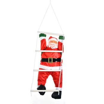 Decorações De Natal Subindo Escada De Corda Natal De Papai Noel Pingente Pendurado Boneca Enfeite De Árvore De Decoração De Casa De Pano, Kits B 1