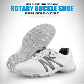 PGM Sapatos de Golfe de Mulheres antiderrapante Impermeável de Tênis Senhora Menina de Lazer Seção Fixa de Unhas Respirável Esportes XZ127