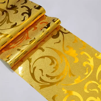 Ouro folha de papel de parede de ouro de prata de estilo Europeu, ranunculus vetch folha de teto, sala de estar, quarto PLANO de fundo de papel de parede 2