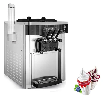 Automático Soft Servir sorvete de Frutas Máquina Comercial Congelada, Sorvete italiano que faz a Máquina para a Loja 1