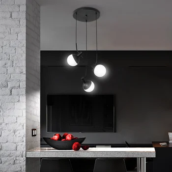 Moderno candeeiro de tecto simples estudo barra de Luz Led dispositivos Elétricos de personalidade loja de roupas três-chefe de decoração de casa restaurante da lâmpada 1