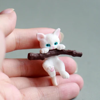 Genuíno Bandai Bonito Q a Versão de Resina de Simulação de Animais Cachorro Gato 3-4cm Modelo Cartoon Doll Acessórios de Natal Decoração 2