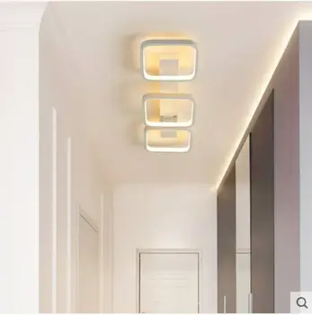 LED moderna e minimalista corredor de luzes do hall de entrada luzes da varanda varanda, corredor de luzes Nórdicas criativo tira a lâmpada do teto 2