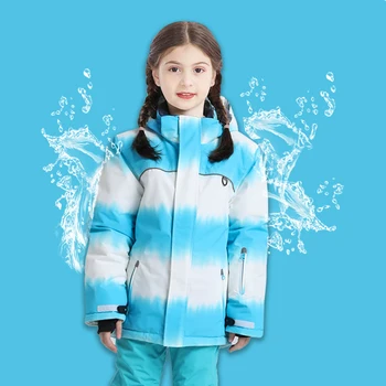 2022 Esporte Ao Ar Livre As Crianças Roupas Lã Quente Crianças Neve Casacos De Inverno Com Capuz De Bebê Menina Jaquetas Impermeáveis Blusão De Roupas 1