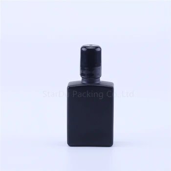 30ml preto rolo em frasco de perfume, 30cc âmbar óleo essencial rollon garrafa, copo pequeno rolo recipiente de 120pcs 2