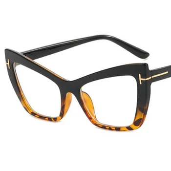 A Moda Anti-Luz Azul Óculos Unissex Olho De Gato Óptico De Óculos Oversize Armação De Óculos Óculos Simplity Ornamentais 2