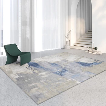 Luz de Luxo 160x230cm Tapete Sala Azul Resumo alfombra dormitorio Sofá Moderno Tabela de Tapetes Nórdicos em Carpete Tapete Grosso
