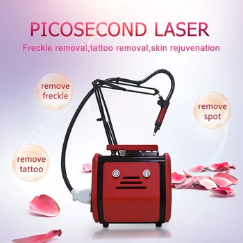 Picosecond Máquina de Beleza de Laser Para a Remoção da Tatuagem do Nd Yag Laser Pico do Laser 755 1320 1064 532nm Aperto da Pele